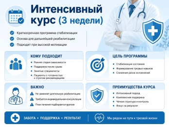 Реабилитация за 21 день в Новой Усмани
