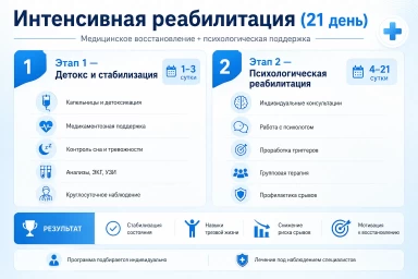 Реабилитация за 21 день в Новой Усмани